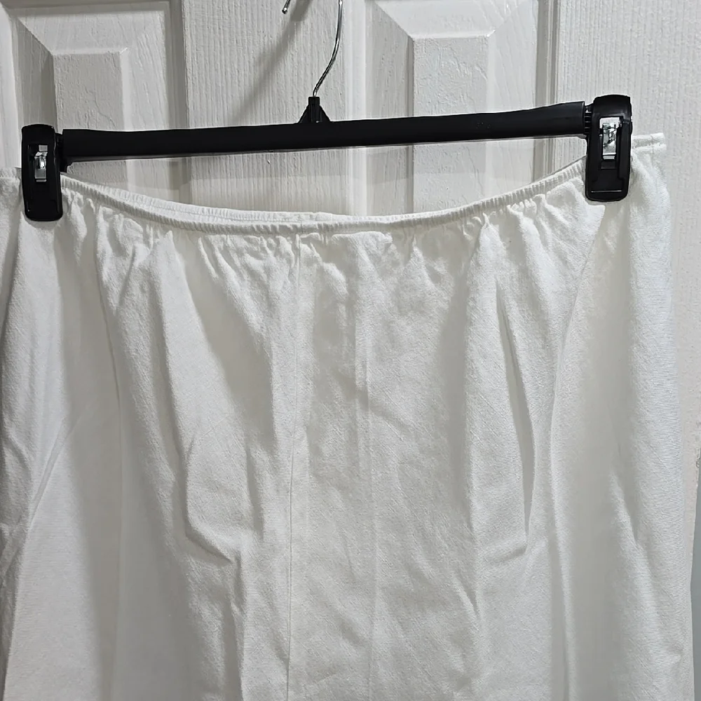 Eileen Fisher White Linen Skirt Size 2X - Picture 3 of 14